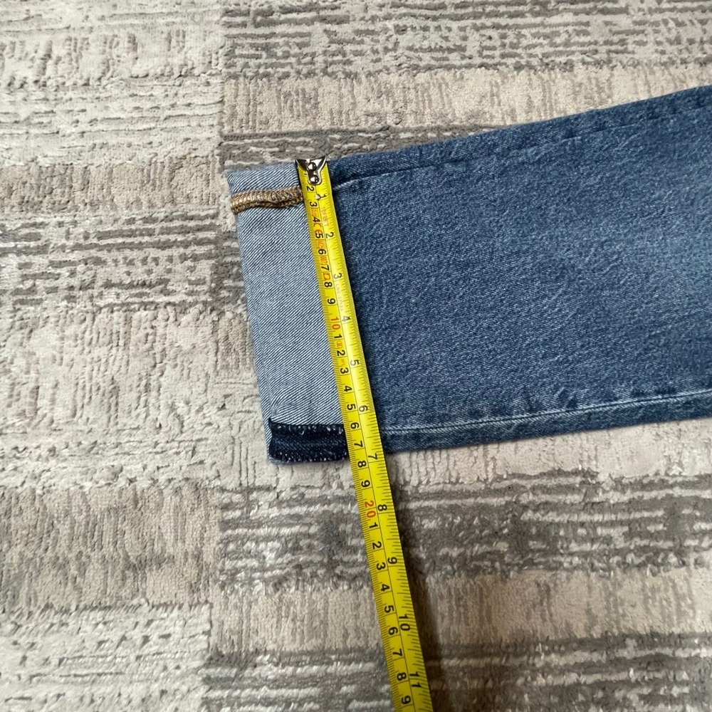 NEW Lucky Brand Legend Boy Mid Rise Relaxed Straight Patchwork Jeans Womens 0/25 - Picture 12 of 13